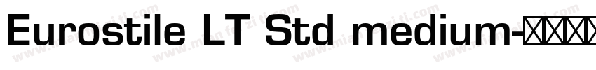 Eurostile LT Std medium字体转换